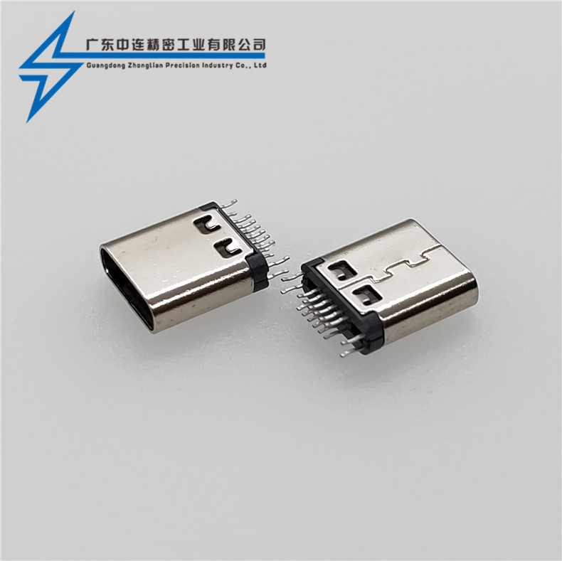 ZL-232 TYPE C母座16P夾板