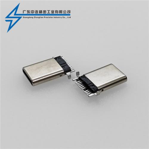 ZL-327 TYPE C公頭 9P SMT有插腳拉伸款  
