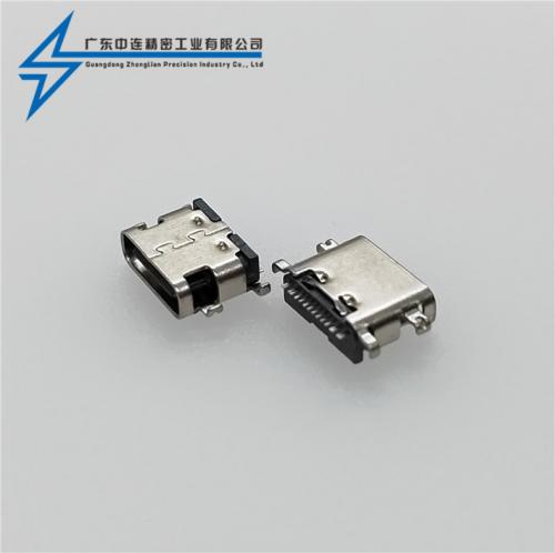 ZL-383 type c母座16pin沉板2.1-6.5 