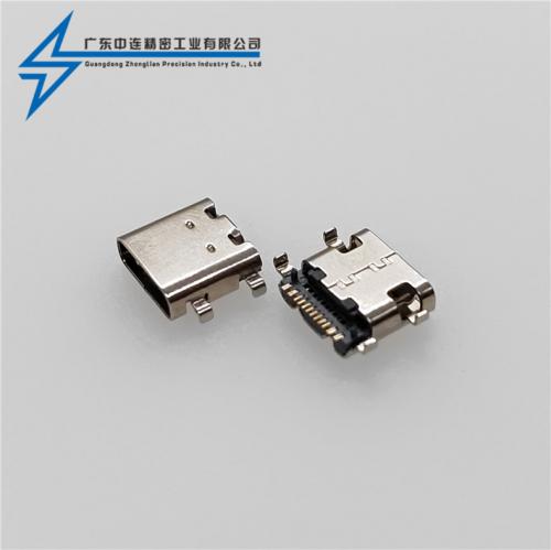 ZL-230 TYPE C母座16P沉板1.1-8.0L無(wú)彈