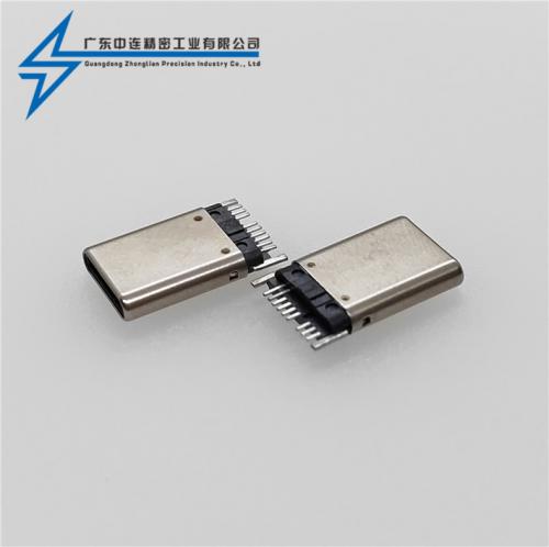 ZL-352TYPE C 公頭前8+4P后7+2P單排SMT無插腳  