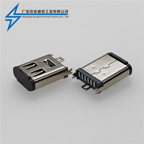 ZL-323Type-C母座6P立貼10.0H   