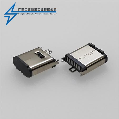 ZL-322Type-C母座6P立貼8.8H