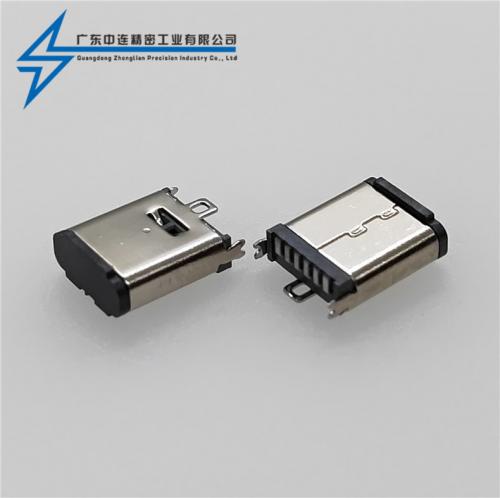 ZL-324TYPE C母座6P立貼9.3H 