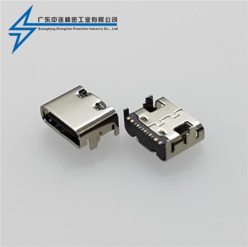 ZL-335 TYPE C母座單排16P SMT 6.5H  