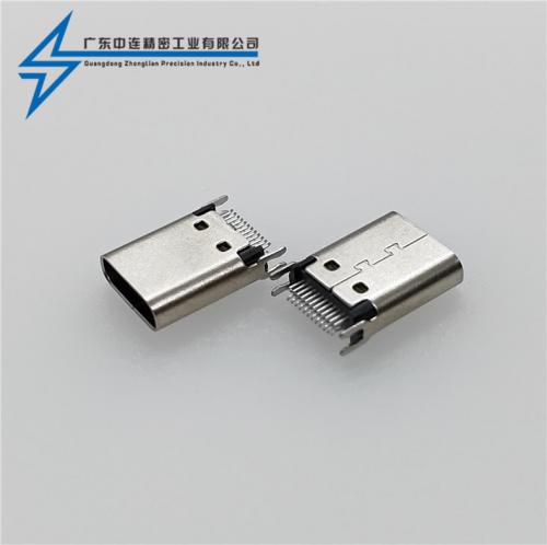 ZL-343 TYPE C母座24P長體夾板0.8 1.0