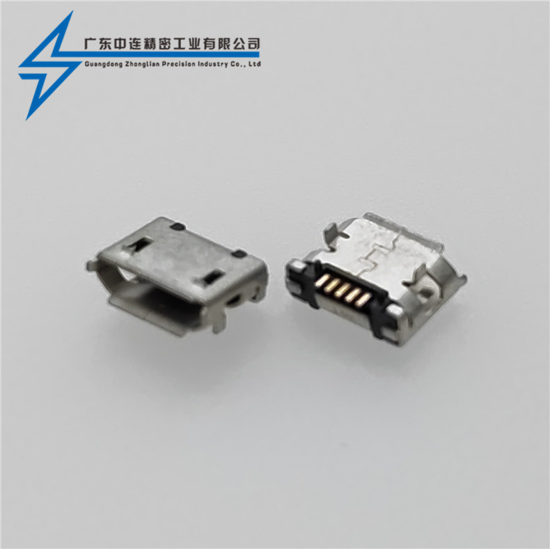 ZL-204 MICRO母座插板間距5.9有柱卷邊
