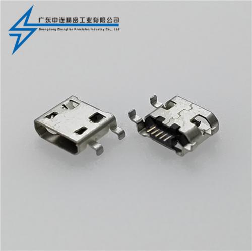 ZL-212 MICRO母座沉板0.8彎插直邊