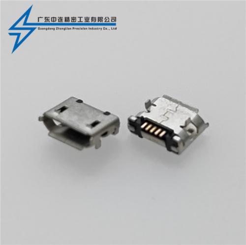 ZL-204 MICRO母座插板間距5.9有柱卷邊