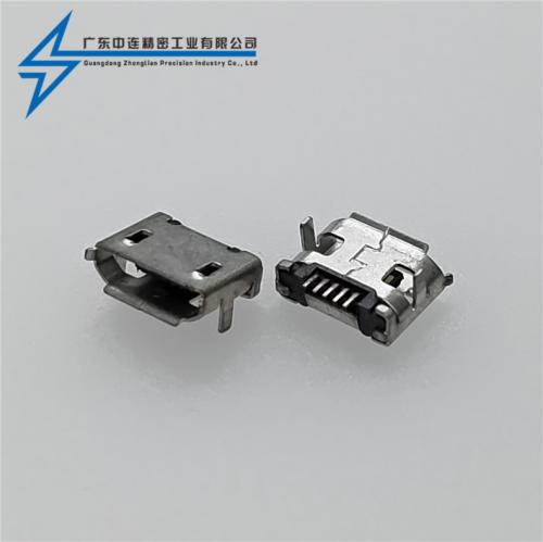 ZL-206 MICRO母座插腳間距7.2無(wú)柱卷邊