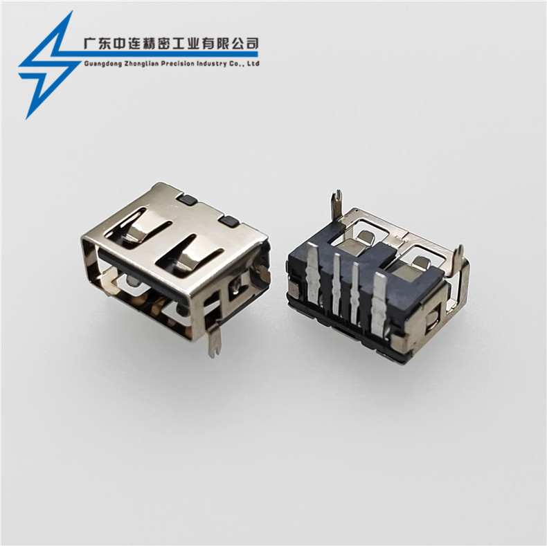ZL-369AF短體10.0兩腳直邊插板LCP灰膠鐵殼6.3 無耳 大電流