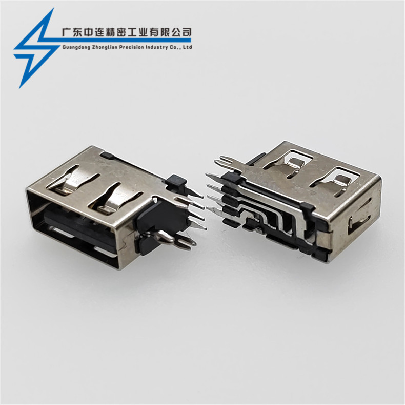 ZL-371 AF測(cè)插10.0 直邊直腳LCP灰膠鐵殼 大電流  