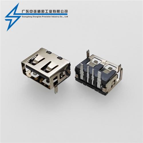 ZL-369AF短體10.0兩腳直邊插板LCP灰膠鐵殼6.3 無(wú)耳 大電流