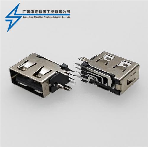 ZL-371 AF測(cè)插10.0 直邊直腳LCP灰膠鐵殼 大電流  