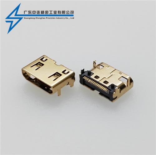 ZL-277 HDMI母座C TYPE四腳端子SMT