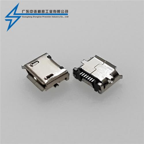 ZL-350 MICRO母座7PIN有柱卷邊