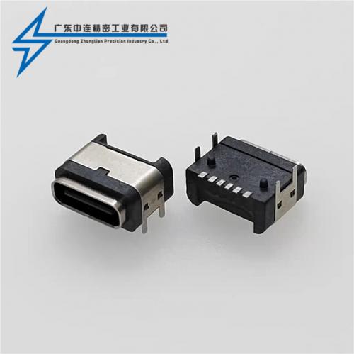 ZL-297TYPE C母座6P四腳 防水款