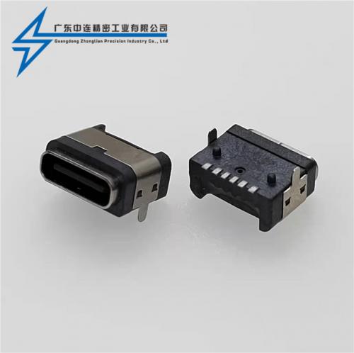 ZL-298TYPE C母座6P兩腳 防水款