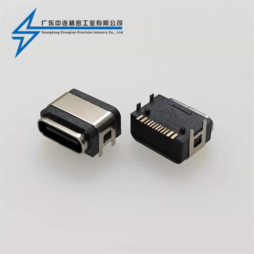 ZL-301TYPE C母座16P四腳 防水款