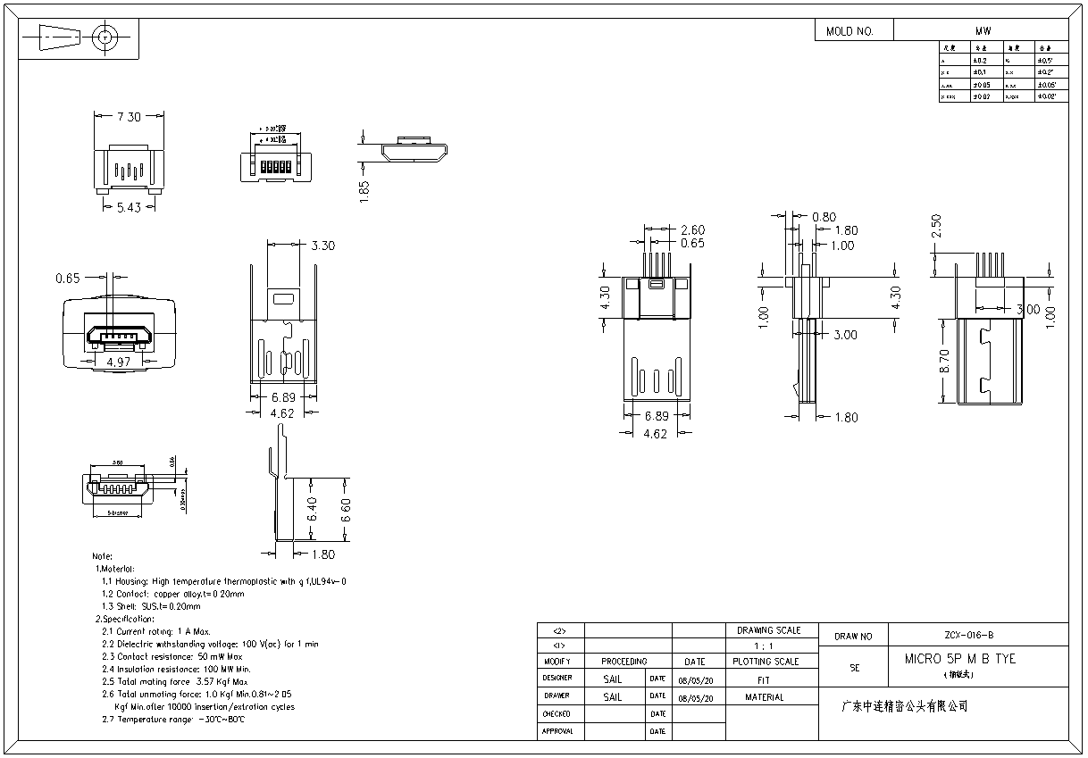 ZL-195 MICRO公頭夾板加長8.8帶接地片 HH .jpg